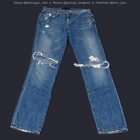 Low rise straight jeans - Picture 4 of 8
